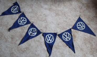 Volkswagen Flag-Garland with Logo 1955 curtain (9296)